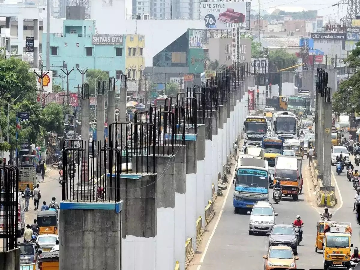 புத்துயிர் பெறும் மதுரவாயல்-துறைமுகம் மேம்பால பணி